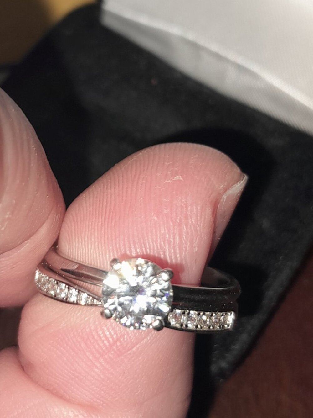 1 CT Wedding Set Moissanite - Picture 6 of 8